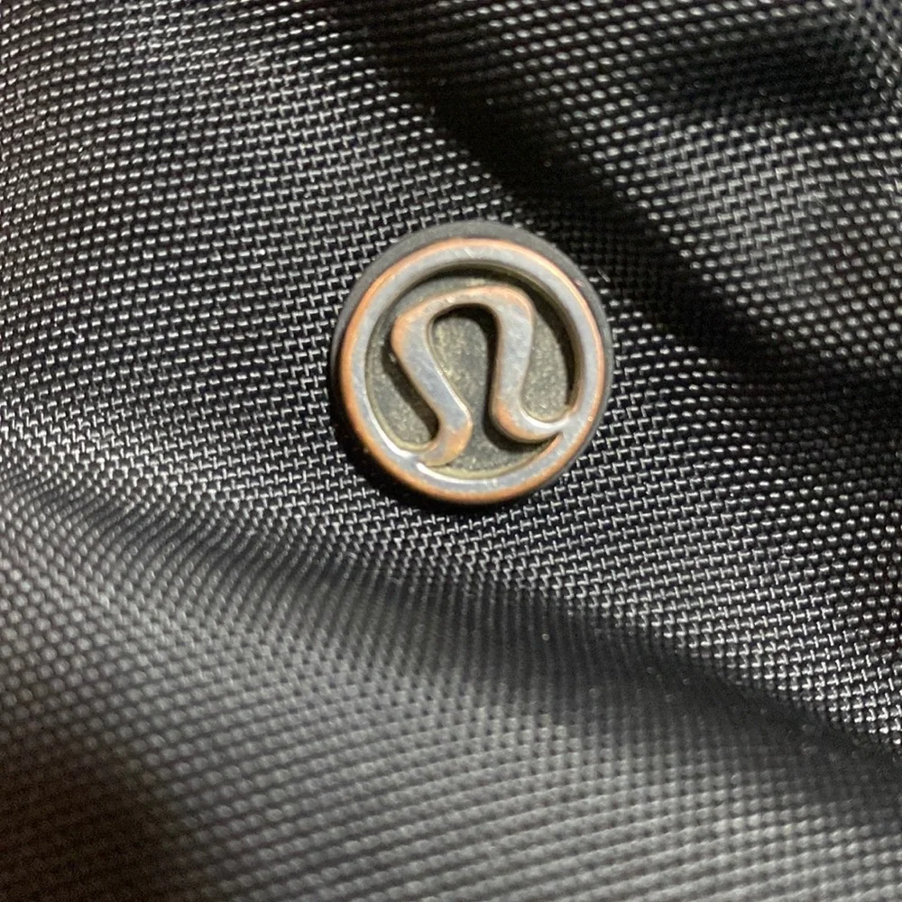 lululemon athletica Navy Backpack. Solid black. Stock picture is with blue trim - Picture 6 of 16